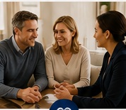 Advisor helping a family evaluate senior care choices